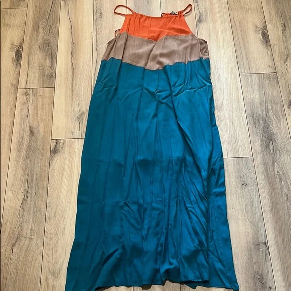 Jodifl Dresses | Jodifl Orange, Brown, and Teal Maxi Dress | Color: Brown/Orange | Size: M | Atmcghee's Closet